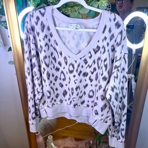 Lavendar and grey sweatshirt by Michael Stars